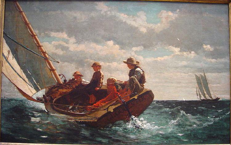 Winslow Homer Breezing Up oil painting picture